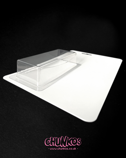 Clear Blister Bubbles & Blank Card Backs for Custom Action Figure Packaging