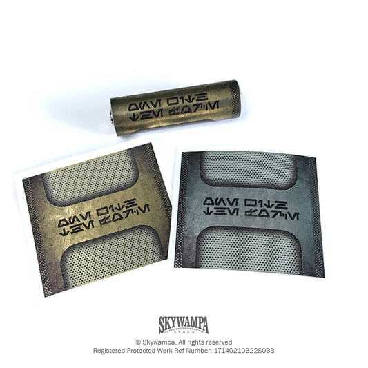 Diatium Power Cell - Battery Decal Sticker/Wrap - Fits 14500 (AA)