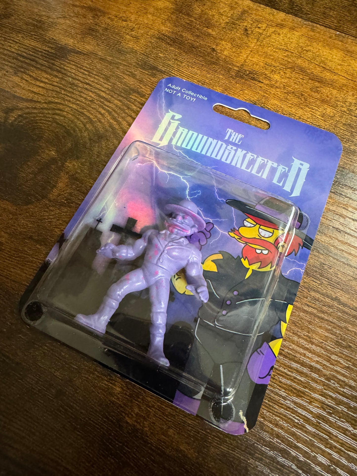 The Groundskeeper HOLO CARD BACK - Wrestling Action Figure - Limited Edition Art Toy