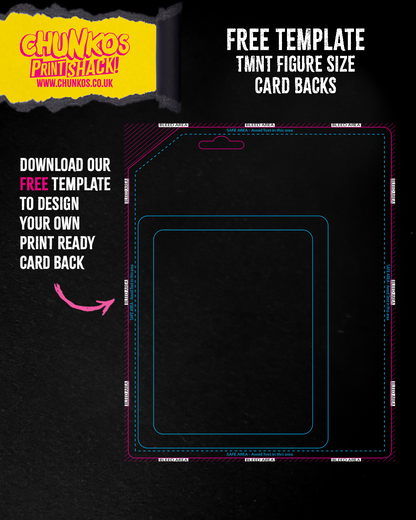 Free Template for WWF Figure Custom Card Backs – Design Your Own Card with Perfect Dimensions & Bleed