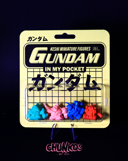 Vintage Gundam Keshi Japanese Mini Figures - Gashapon - Real Authentic 80/90s Collectible Toys