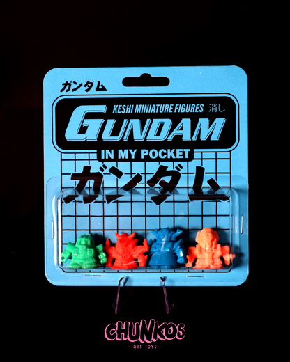 Vintage Gundam Keshi Japanese Mini Figures - Gashapon - Real Authentic 80/90s Collectible Toys