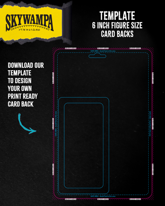 Template for 6 Inch Custom Card Backs – Design Your Own Card with Perfect Dimensions & Bleed