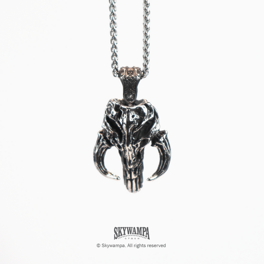 Mythosaur Skull Pendant Necklace - Metal Prop Replica