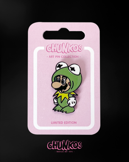 Super Frog Bros Pin Badge - Limited Edition