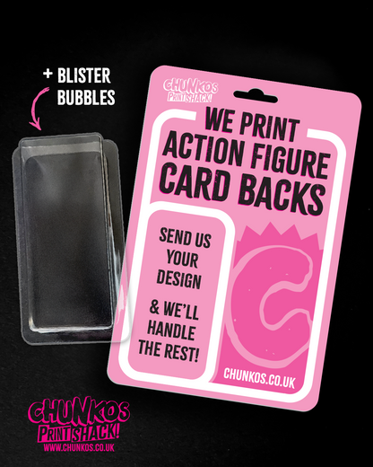 Custom Action Figure Card Backs – High-Quality Printing for Blister Packaging!