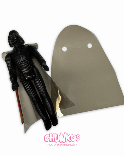 Replacement Vinyl Cape – Smoked Black - Compatible with Vintage Kenner Star Wars Figures