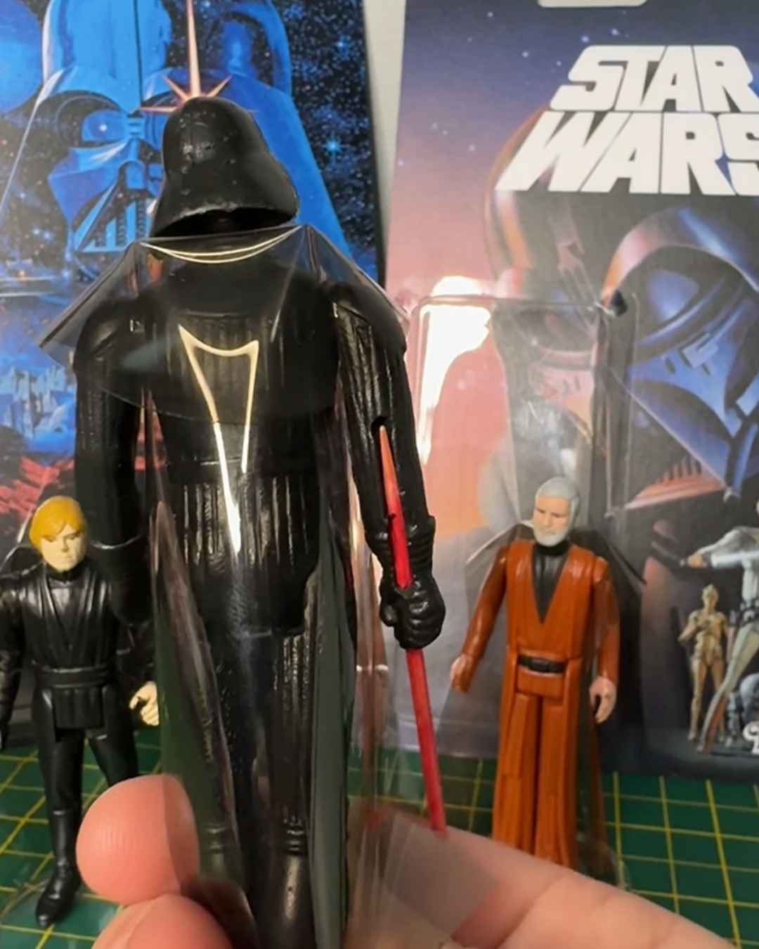 Replacement Vinyl Cape – Smoked Black - Compatible with Vintage Kenner Star Wars Figures