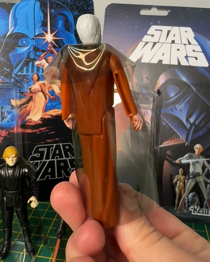 Replacement Vinyl Cape – Smoked Black - Compatible with Vintage Kenner Star Wars Figures