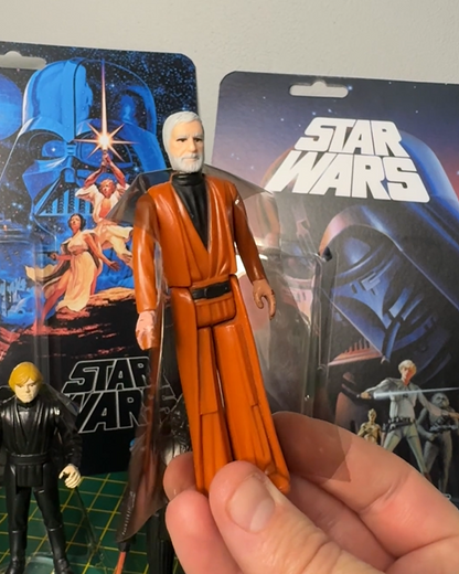 Replacement Vinyl Cape – Smoked Black - Compatible with Vintage Kenner Star Wars Figures