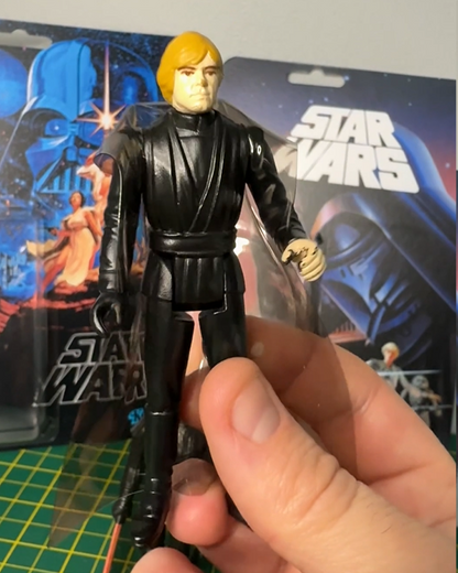 Replacement Vinyl Cape – Smoked Black - Compatible with Vintage Kenner Star Wars Figures