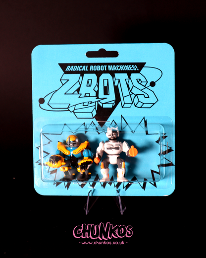 Vintage ZBots Micro Machine Figures - Real Authentic 80s/90s Vintage Collectible Toys