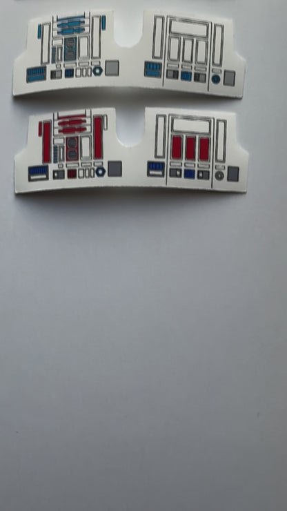 Vintage Kenner Star Wars R2-D2 & R5-D4 Replacement Stickers